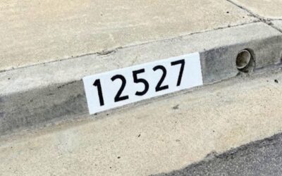 Curb Address Painting for Mobile Home and Manufactured Home Communities