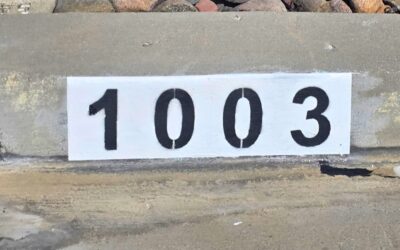 Curb Address Painting for Student Housing Near LA Universities