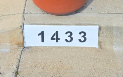 Curb Address Painting for Warehouses and Industrial Properties in Los Angeles